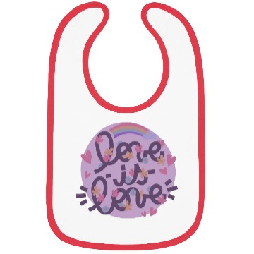 Discover love is love Bibs