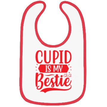 Discover Cupid is My Bestie Bibs