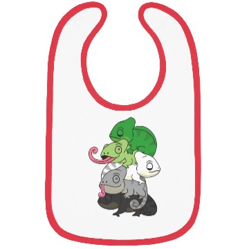 Discover Aromantic Flag Pride Lgbtq Cute Chameleon Pile Bibs