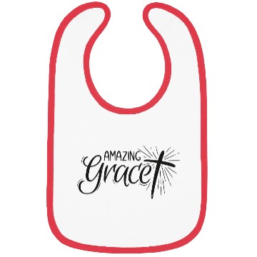 Discover Amazing Grace Lettering Bibs