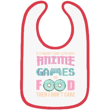 Discover Anime Game And Food Bibs