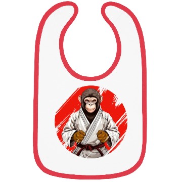 Discover Karate Judo Monkey Chimpanzee Martial arts Bibs