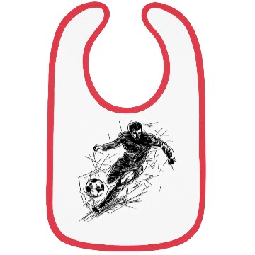 Discover Running Soccer Striker With Ball Bibs