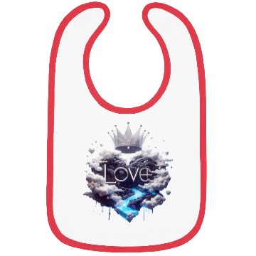 Discover heart Love Bibs