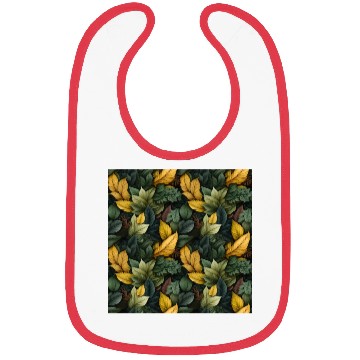 Discover Fall Leaves Pattern Bibs