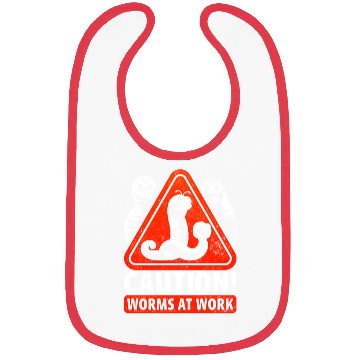 Discover Worm Farming Caution Worms At Work Bibs
