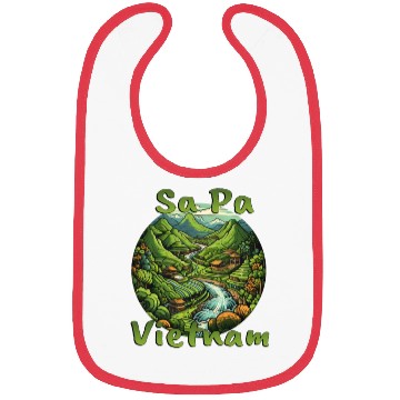 Discover Pa Vietnam: Green Rice Terraces Bibs