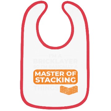 Discover Master of Stacking Humorous Bricklayer Brick Mason Bibs