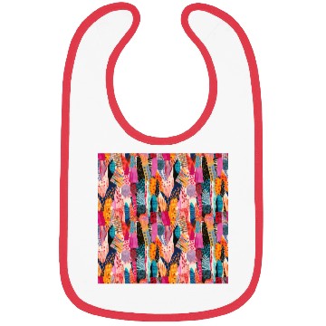 Discover Playful Colors Abstract Pattern Bibs
