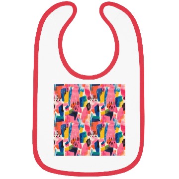 Discover Vivid Colors Abstract Pattern Bibs