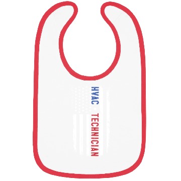 Discover HVAC Technician US American Flag HVAC Mechanic Bibs
