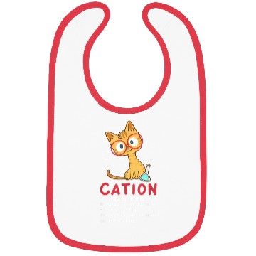 Discover Cation Science Cat Funny Chemistry Chemist Scien Bibs