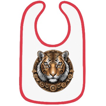 Discover Steampunk Predator - Mechanical Tiger Art Bibs