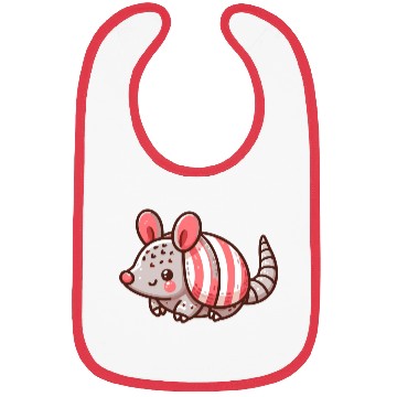 Discover Playful Armadillo Cartoon Bibs