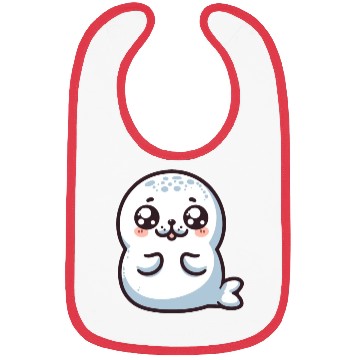 Discover Playful Seal Cartoon Bibs