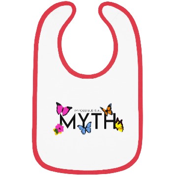 Discover Impossible is a... Myth Hibiscus et papillon Bibs