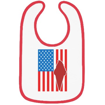 Discover Ice Cream US Flag Bibs