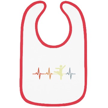 Discover Ballet Dancer Stickfigures Heartbeat Bibs