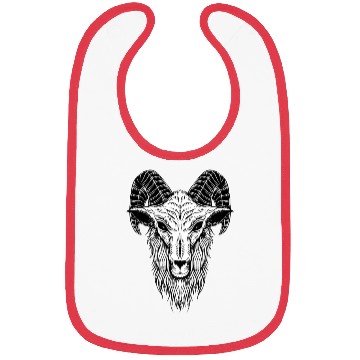 Discover Baphomet Goat Devil Head Bibs