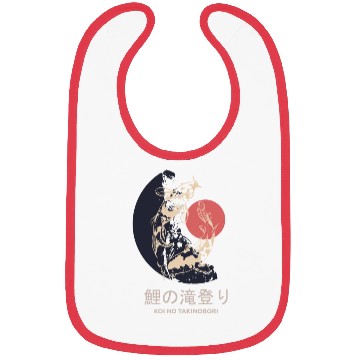 Discover Sunrise Ascent: Twin Koi Journey Bibs