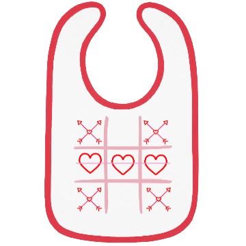 Discover Valentine's Day Tic-Tac-Toe Funny Game Bibs
