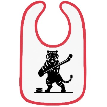 Discover Tiger Hockey Player Silhouette Bibs