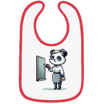 Discover Cute Panda Teacher Bibs