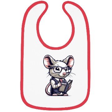 Discover Cute Mouse Teacher Bibs
