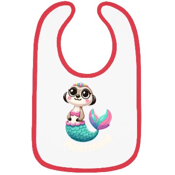 Discover Meerkat Mermaid Fantasy Bibs