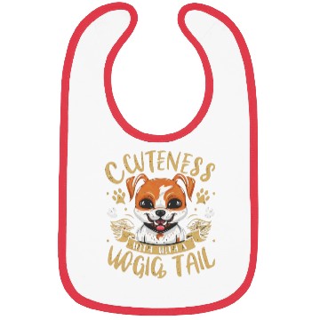 Discover Cuteness overload with a wagging tail Bibs
