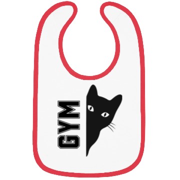Discover Cat fitness: Cat Lifting Weights in the gym Bibs