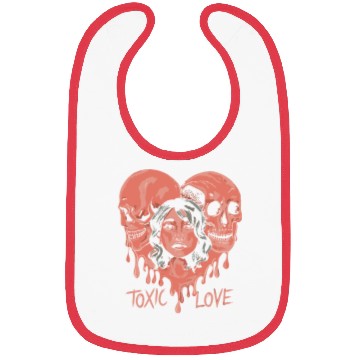 Discover Toxic Love Valentine Couple Bibs