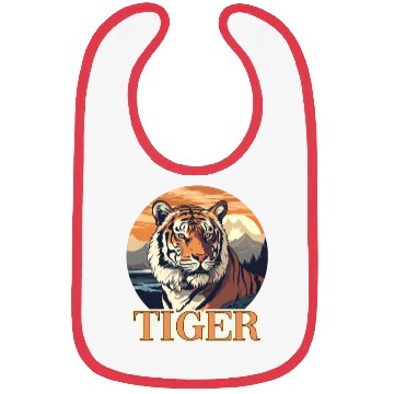 Discover Tiger Design for a Tiger lovers Bibs