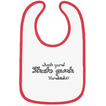 Discover Junk yard skate punk Yardside font logo white Bibs