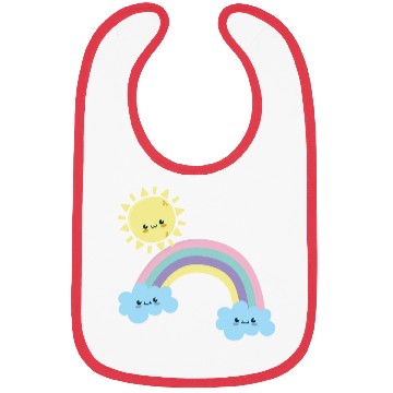 Discover Rainbow sun Bibs