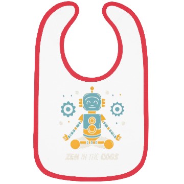 Discover Yoga Robot: Zen in the Cogs Bibs
