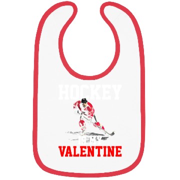 Discover hockey is my valentine Bibs