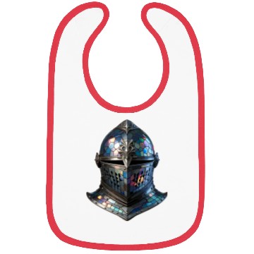 Discover Enchanted Knight's Helmet - Stained Glass Armor Bibs