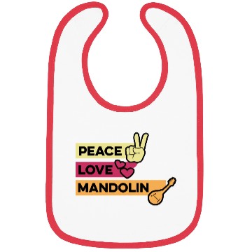 Discover Peace Love Mandolin Maestro Gift Bibs
