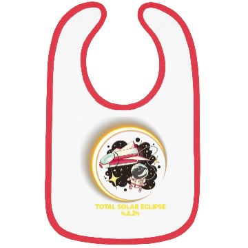 Discover Total Solar Eclipse 4.8.24 Kids Cat Eclipsecat ecl Bibs