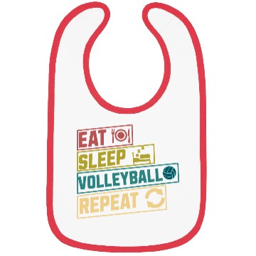 Discover Eat sleep volleyball repeat hobby Bibs