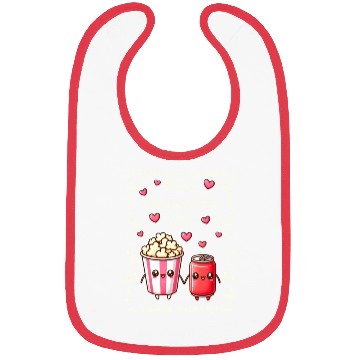 Discover You Complete Me a cute kawaii-style popcorn cola Bibs