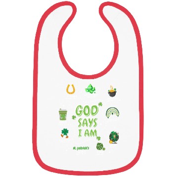 Discover God says i am St. Patricks Day Bibs