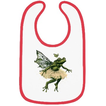 Discover Ballet Frog Fairy Tale Amphibian Fantasy Animal Bibs