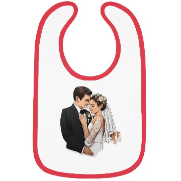 Discover Flat Card Wedding Bibs