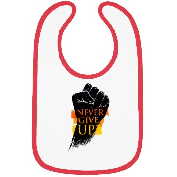 Discover never give up Bibs