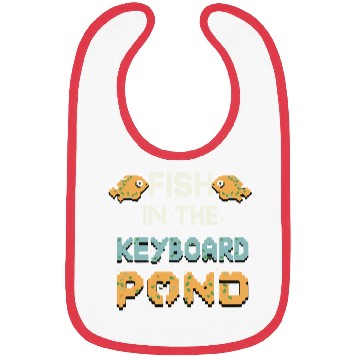 Discover Fish In The Keyboard Pond Bibs