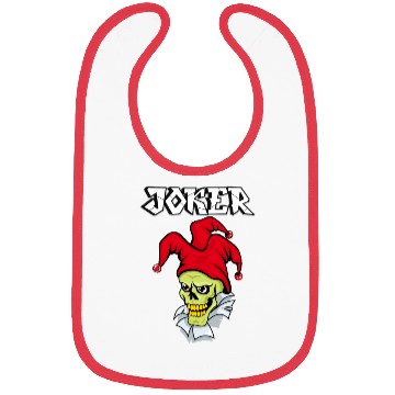 Discover skull joker Bibs