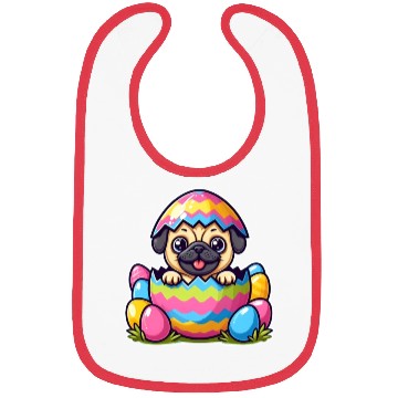 Discover Easter Pup Surprise: Mopsy Hatchling Bibs