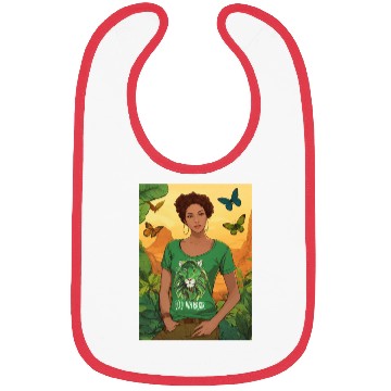 Discover Butterfly Bliss with a Single Girl" Bibs